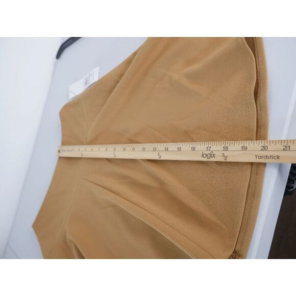 CALVIN KLEIN Women's Petite Scuba Crepe A-Line Skirt Luggage Color 2P - Picture 6 of 10